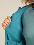 Women's Merino 360 Realfleece™ Elemental Long Sleeve Zip Hoodie Topaz - 10