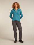 Women's Merino 360 Realfleece™ Elemental Long Sleeve Zip Hoodie Topaz - 3