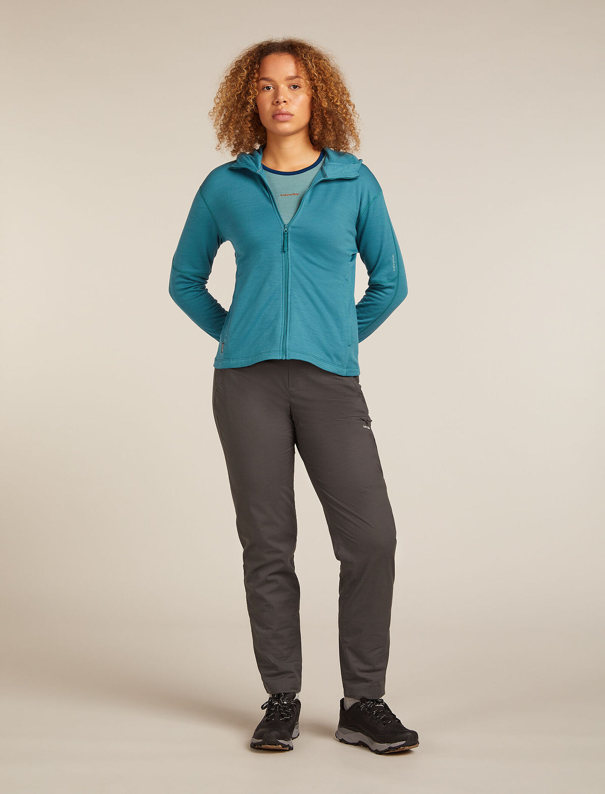 Women's Merino 360 Realfleece™ Elemental Long Sleeve Zip Hoodie Topaz - 3