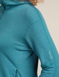 Women's Merino 360 Realfleece™ Elemental Long Sleeve Zip Hoodie Topaz - 5