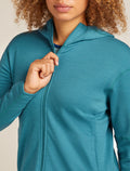 Women's Merino 360 Realfleece™ Elemental Long Sleeve Zip Hoodie Topaz - 6