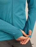 Women's Merino 360 Realfleece™ Elemental Long Sleeve Zip Hoodie Topaz - 9