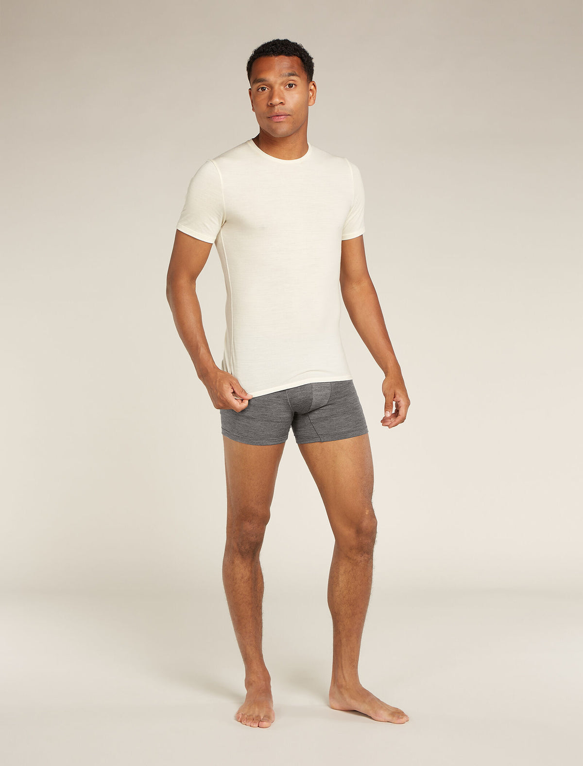 Boxeurs 125 Cool-Lite™ Anatomica en mélange de mérinos Men's Gritstone Heather - 5