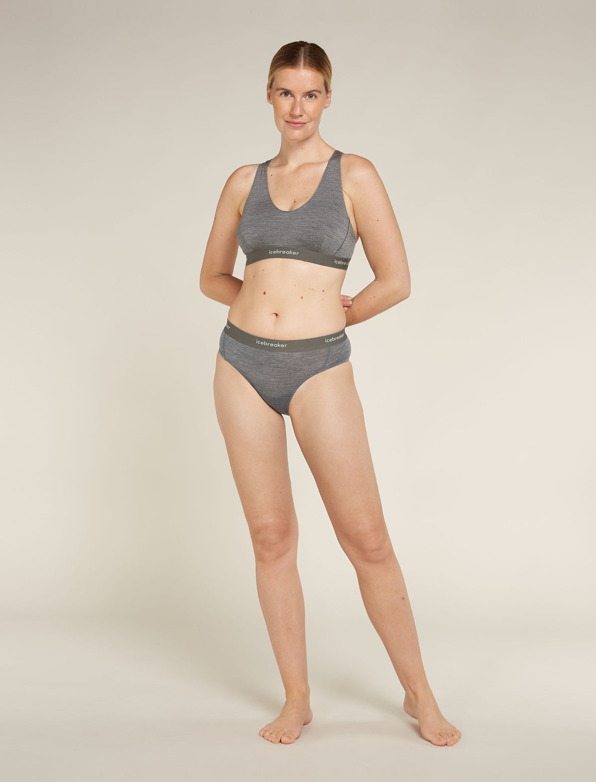 Women's Merino Blend 125 Cool-Lite™ Sprite Hipster Gritstone Heather - 4