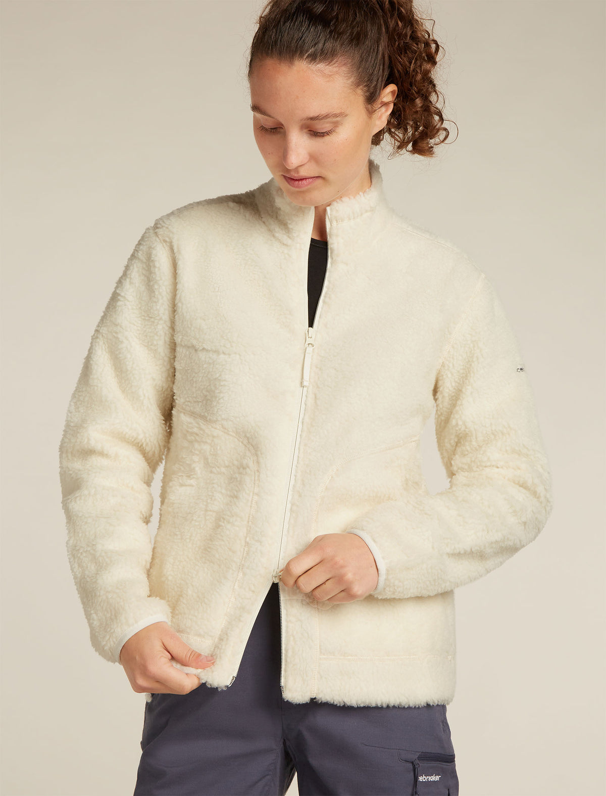 Women's Merino Blend 960 RealFleece™ High Pile Long Sleeve Zip Jacket Undyed - 7