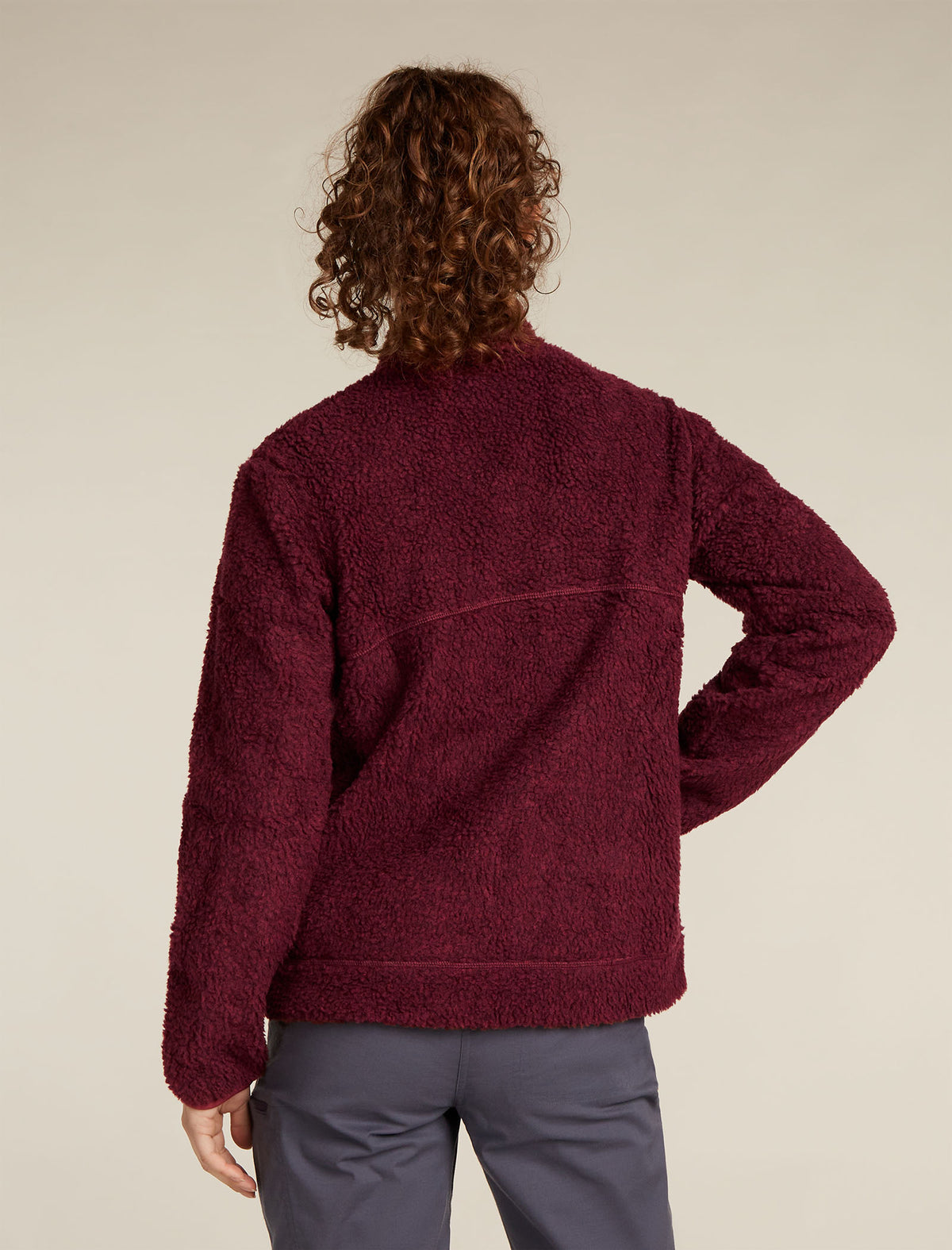 Women's Merino Blend 960 RealFleece™ High Pile Long Sleeve Zip Jacket Port Heather - 2