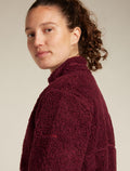Women's Merino Blend 960 RealFleece™ High Pile Long Sleeve Zip Jacket Port Heather - 5