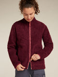 Women's Merino Blend 960 RealFleece™ High Pile Long Sleeve Zip Jacket Port Heather - 7