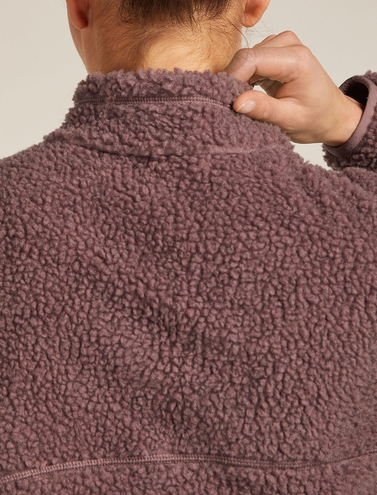 Women's Merino Blend 960 RealFleece™ High Pile Long Sleeve Zip Jacket Summit Dk Hthr/Blush - 8