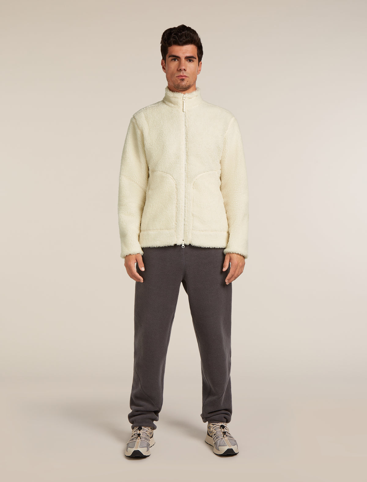 Manteau à manches longues et glissière 800 RealFleece™️ en mélange de mérinos à poils longs Homme  - 3