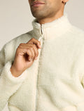 Manteau à manches longues et glissière 800 RealFleece™️ en mélange de mérinos à poils longs Homme  - 5
