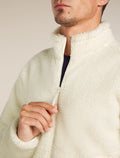 Manteau à manches longues et glissière 800 RealFleece™️ en mélange de mérinos à poils longs Homme  - 7