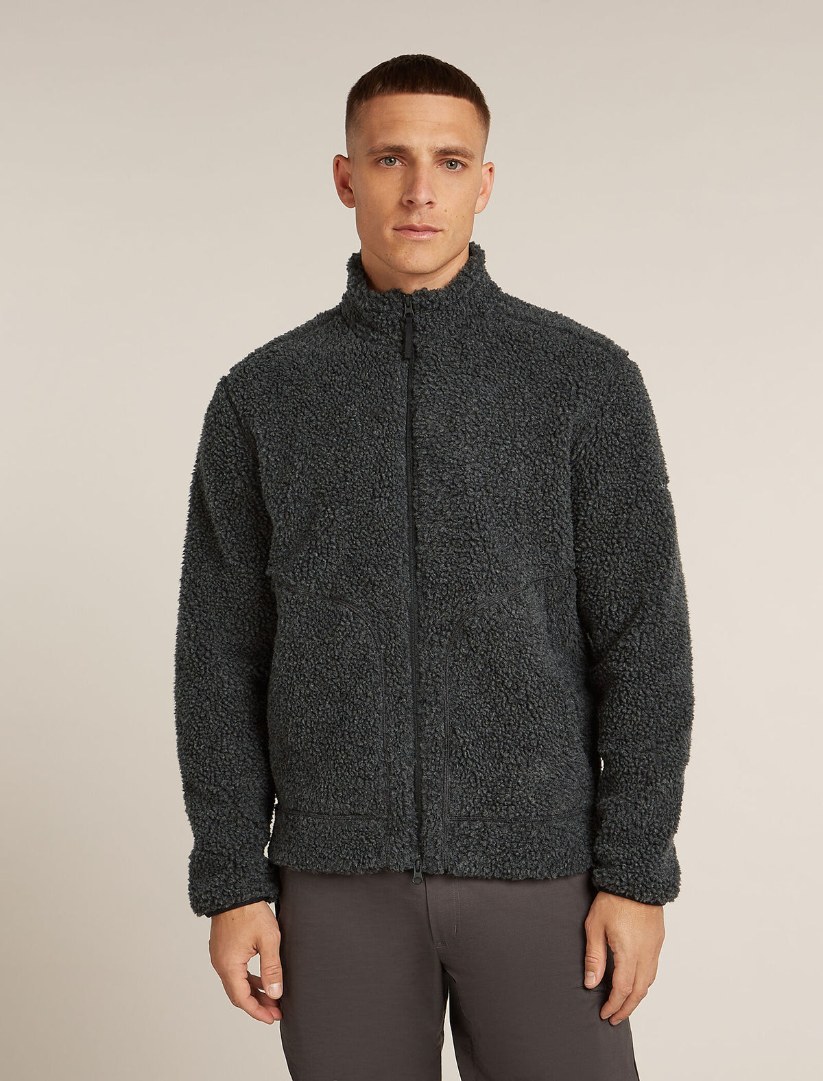 Manteau à manches longues et glissière 800 RealFleece™️ en mélange de mérinos à poils longs Homme  - 1