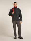 Manteau à manches longues et glissière 800 RealFleece™️ en mélange de mérinos à poils longs Homme  - 4