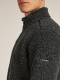 Manteau à manches longues et glissière 800 RealFleece™️ en mélange de mérinos à poils longs Homme  - 5