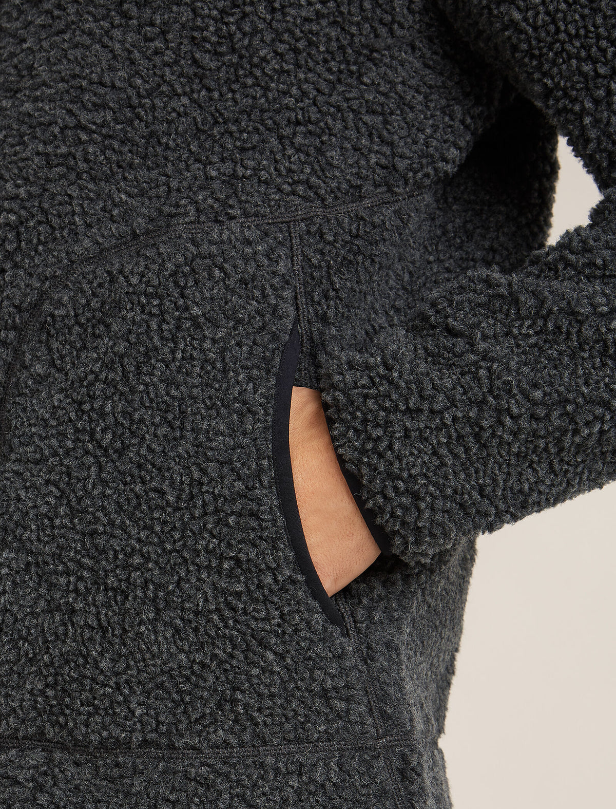 Manteau à manches longues et glissière 800 RealFleece™️ en mélange de mérinos à poils longs Homme  - 7
