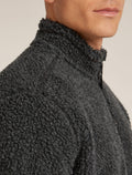 Manteau à manches longues et glissière 800 RealFleece™️ en mélange de mérinos à poils longs Homme  - 9
