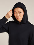 Women's Merino Blend 200 Crush Long Sleeve Dress Black - 6