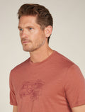 Men's Merino 150 Tech Lite Short Sleeve T-Shirt Van Life Cedar Wood - 5