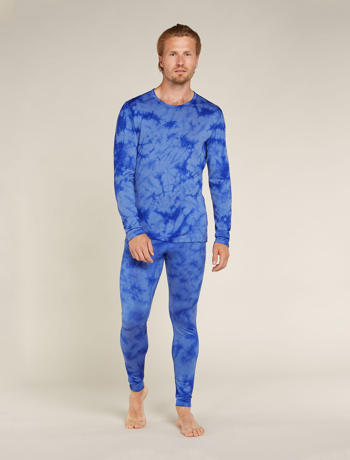 Men's Merino 200 Oasis Long Sleeve Crewe Thermal Top Cloud Dye Baja - 3