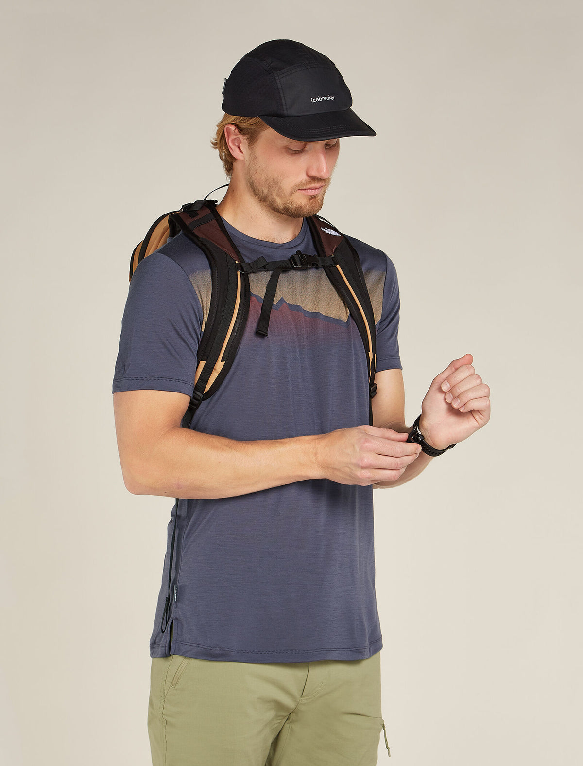 T-shirt 125 Cool-Lite™ Sphere en mélange de mérinos, Radiant Peak Homme Graphite - 4