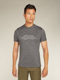 Men's Merino 150 Tech Lite Short Sleeve T-Shirt Pukaki Reflected Gritstone Heather - 1