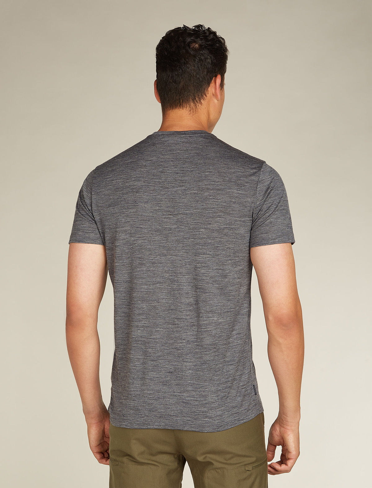 Men's Merino 150 Tech Lite Short Sleeve T-Shirt Pukaki Reflected Gritstone Heather - 2