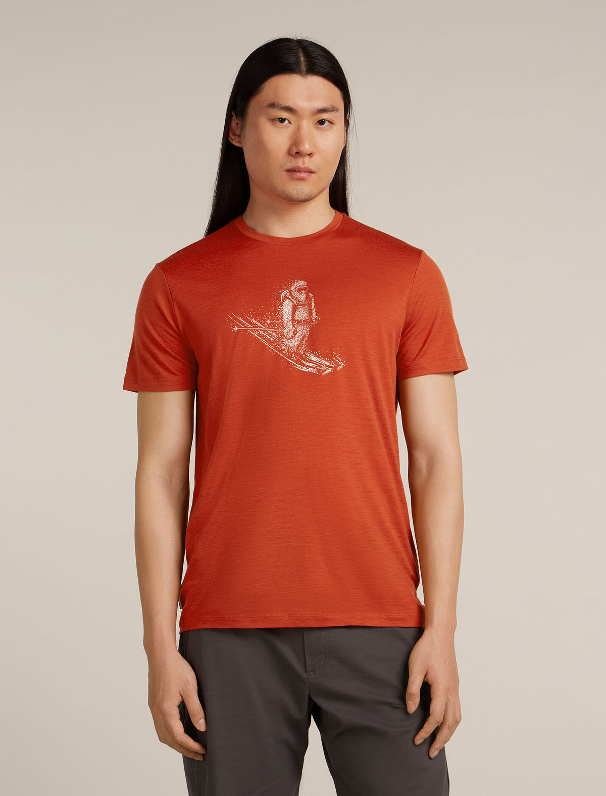 Men's Merino 150 Tech Lite Short Sleeve T-Shirt Skiing Yeti Agate - 1