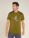 Men's Merino 150 Tech Lite Short Sleeve T-Shirt Skiing Yeti Algae - 1