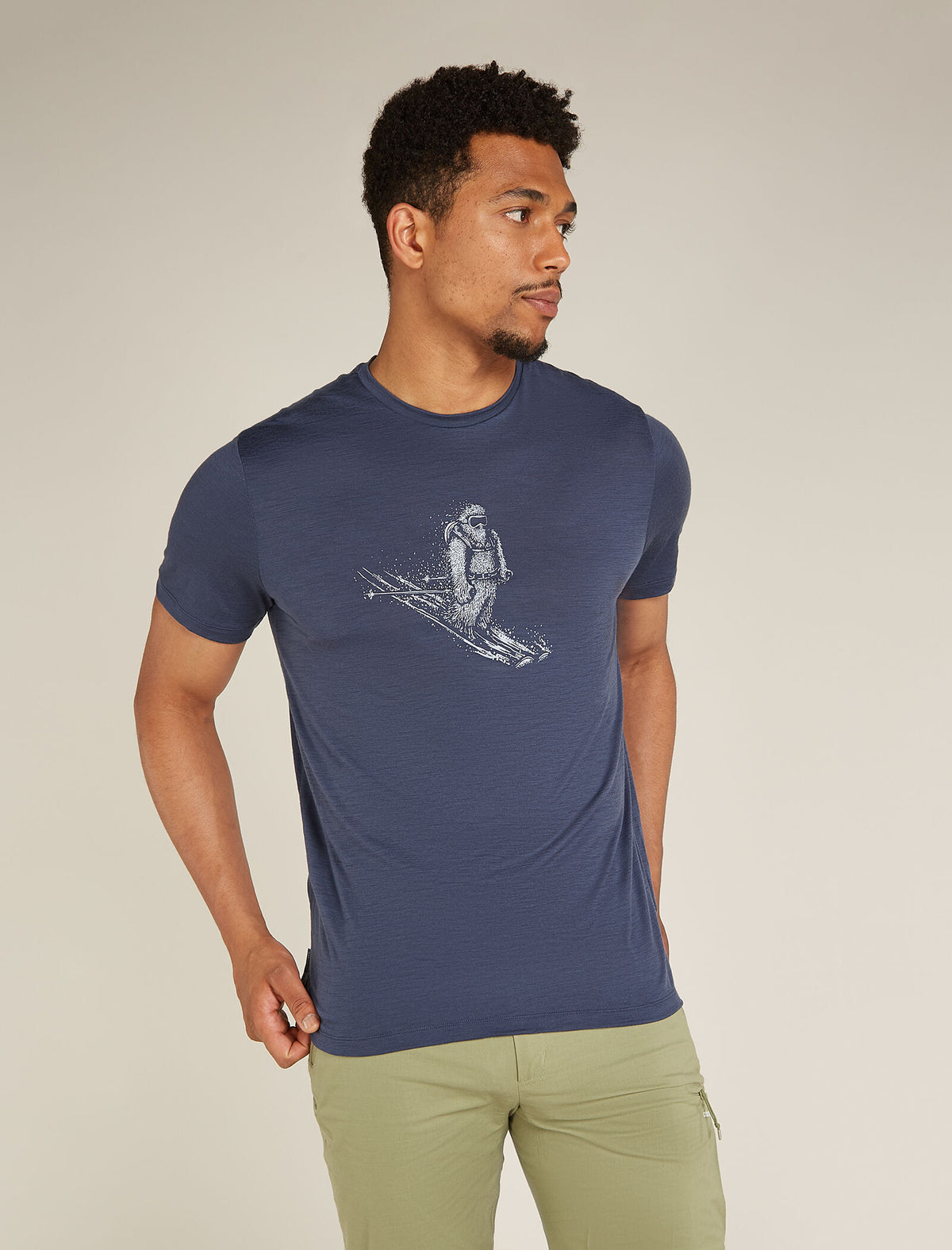 T-shirt 150 Tech Lite en mérinos, Skiing Yeti Homme Graphite - 1