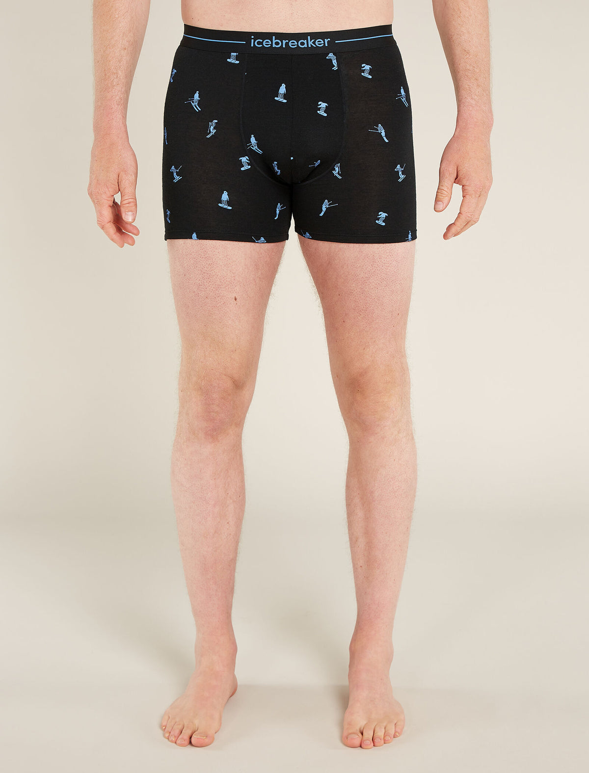 Men's Merino 150 Anatomica Boxers Ski Day Black/Aop - 1