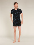 Men's Merino 150 Anatomica Boxers Ski Day Black/Aop - 4