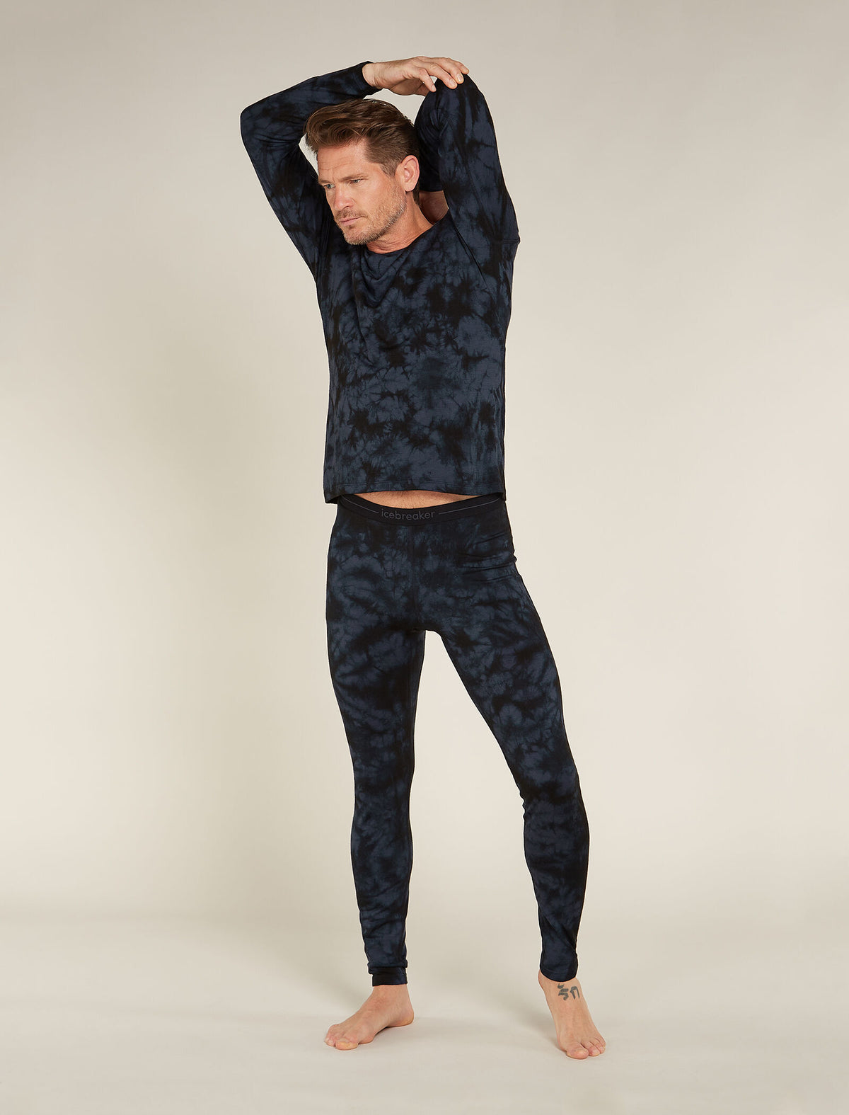 Men's Merino 200 Oasis Thermal Leggings Cloud Dye Graphite/Black - 3
