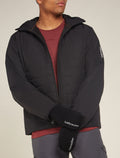 Mitaines convertibles 200 en mérinos Unisex Black - 1