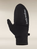 Mitaines convertibles 200 en mérinos Unisex Black - 7