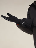 Mitaines convertibles 200 en mérinos Unisex Black - 3