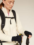 Mitaines convertibles 200 en mérinos Unisex Black - 6