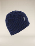 Unisex Merino Cable Knit Beanie Midnight Navy/Royal Navy - 6