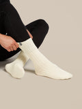 Unisex Merino Ski Lodge Crew Socks Undyed - 2