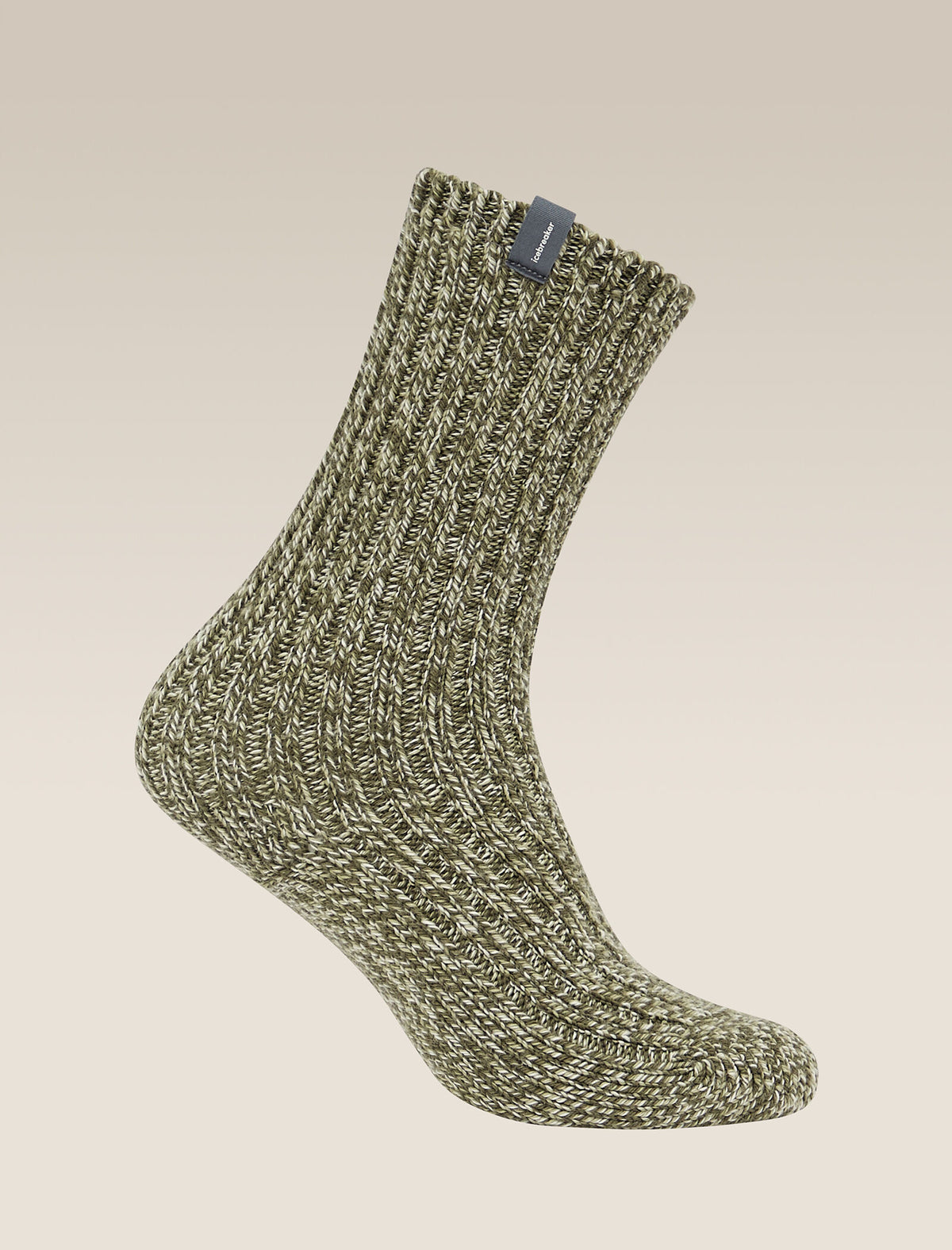 Unisex Merino Ski Lodge Crew Socks Loden/Lichen - 4