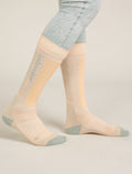 Women's Merino Ski+ Light Over The Calf Socks Sunstone/Moss - 2