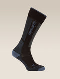 Chaussettes Ski+Light Over the Calf en mérinos Femme Black/Dawn - 1