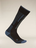 Chaussettes Ski+Light Over the Calf en mérinos Femme Black/Dawn - 5