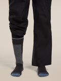 Chaussettes Ski+Light Over the Calf en mérinos Femme Black/Dawn - 4