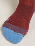 Women's Merino Ski+ Light Over The Calf Socks Port/Baja - 3