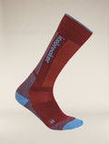Women's Merino Ski+ Light Over The Calf Socks Port/Baja - 4