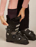 Women's Merino Ski+ Light Over The Calf Socks Java/Black - 1