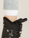Women's Merino Ski+ Light Over The Calf Socks Mountain Contour Feldspar/Snow - 1