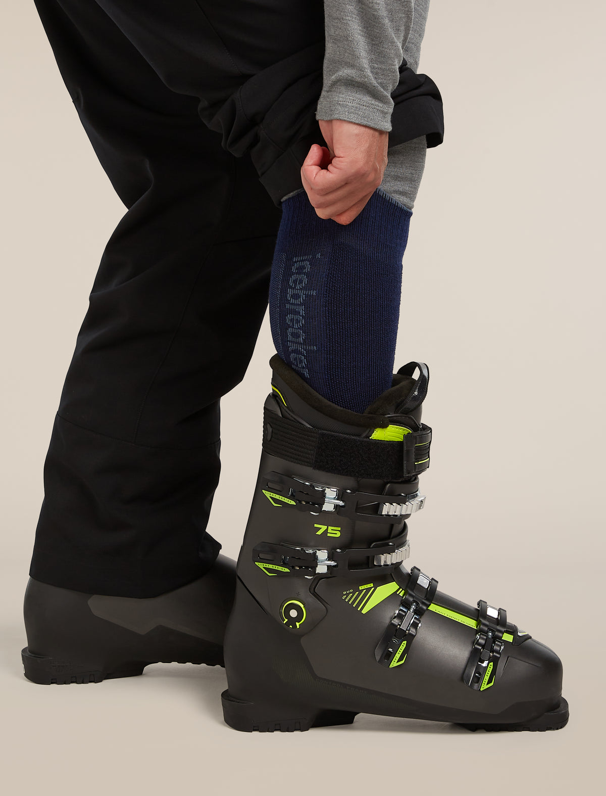 Men's Merino Ski+ Light Over The Calf Socks Royal Navy/Dawn/Midnight Navy - 3
