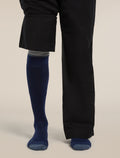 Men's Merino Ski+ Light Over The Calf Socks Royal Navy/Dawn/Midnight Navy - 4
